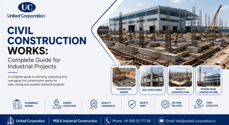 civil construction works for industrial projects