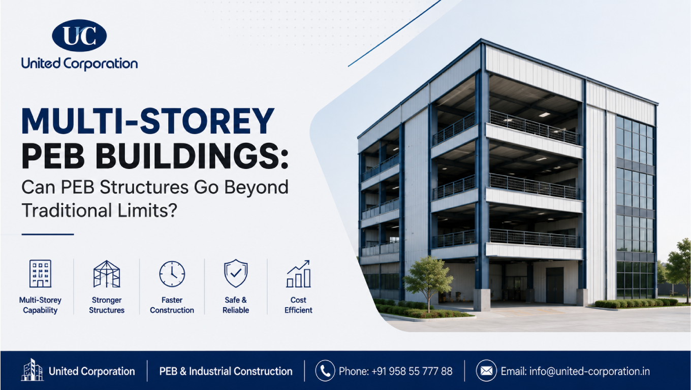multi-storey PEB buildings and steel structural design