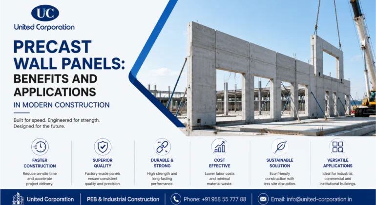 precast wall panels used in modern industrial construction