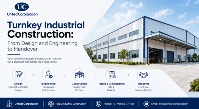 turnkey industrial construction project from design to handover